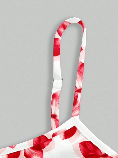 Printed Draped Neck Strap Mini Dress | Sleeveless Boho Slim-Fit A-Line Summer Going-Out Dress