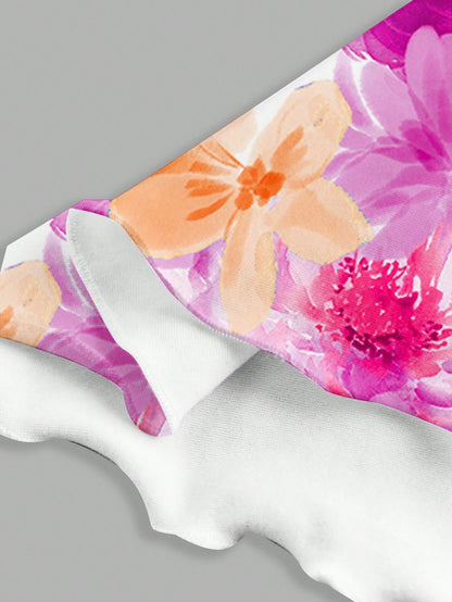 Printed Draped Neck Strap Mini Dress | Sleeveless Boho Slim-Fit A-Line Summer Going-Out Dress