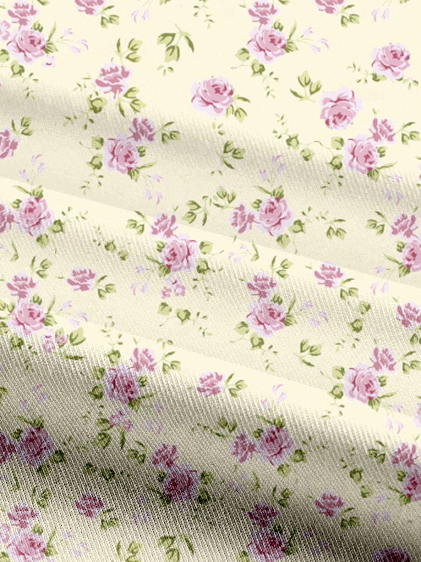 Tie Shoulder Ditsy Floral A-Line Mini Dress | Ruched Waist Pastel Summer Chic Dress