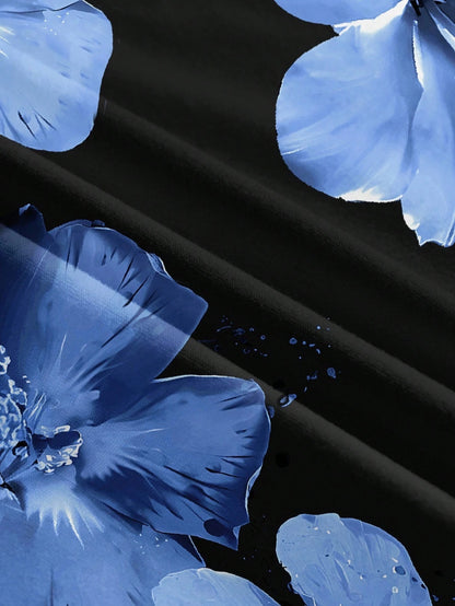 Floral Print Sleeveless Bodycon Midi Dress – Spaghetti Strap Backless Summer Holiday Wear