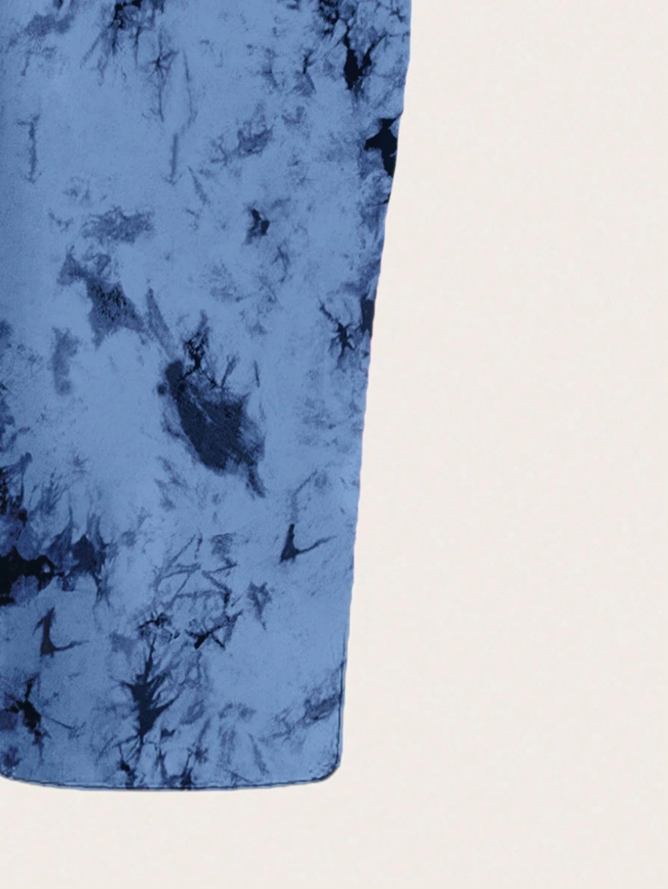 Tie-Dye Spaghetti Strap Bodycon Midi Dress – Minimal Summer Slip Dress