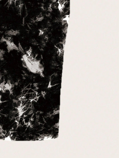 Tie-Dye Spaghetti Strap Bodycon Midi Dress – Minimal Summer Slip Dress