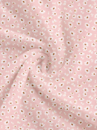 Daisy Print Spaghetti Strap Bodycon Midi Dress – Minimalist Summer Going-Out Style