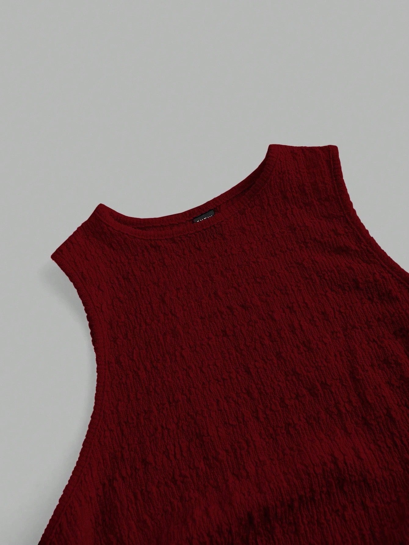 Textured Knit Bodycon Midi Dress | Sleeveless Slim Fit Elegant Casual Dress