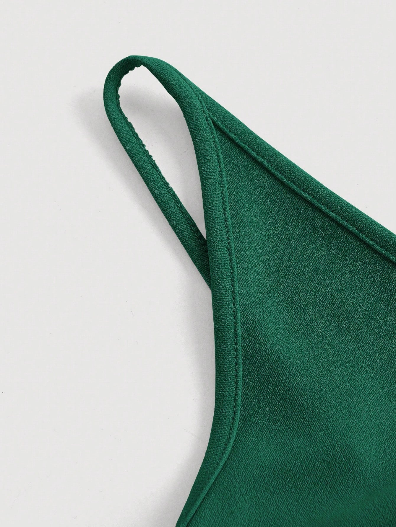Fashzeo Green asymmetrical pleated bodycon midi dress with ruched detail and thin straps for women party wear2