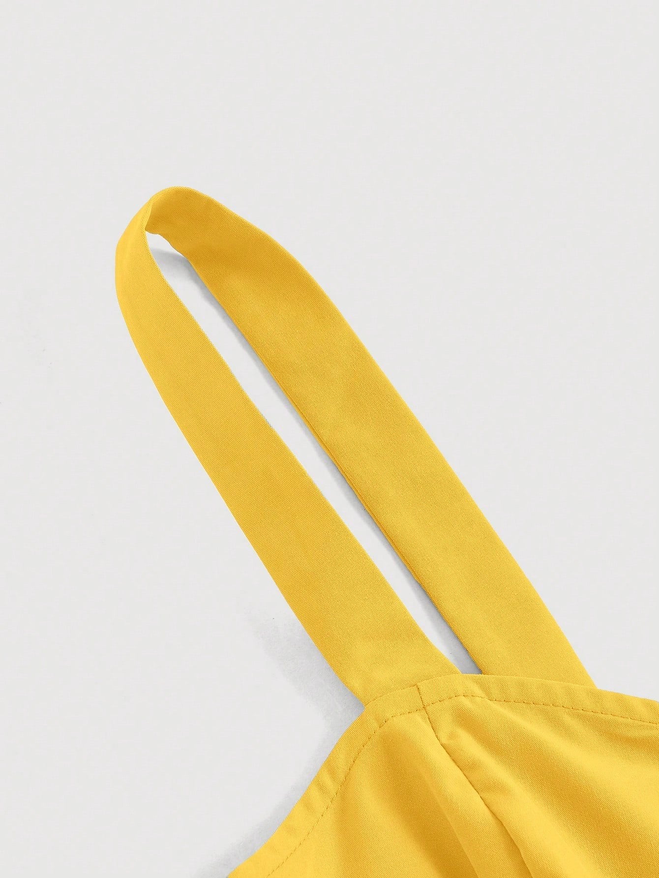Fashzeo Yellow sleeveless button-front midi sundress with wide straps and functional side pockets for women summer fashion2