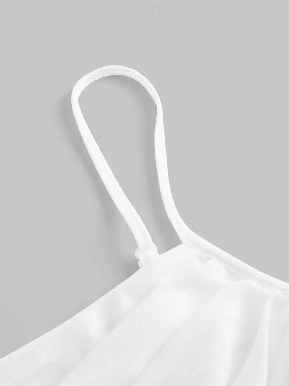 Trendy Solid Ruched Mesh Cami Top for Women – Asymmetrical Backless Bodycon Crop Top