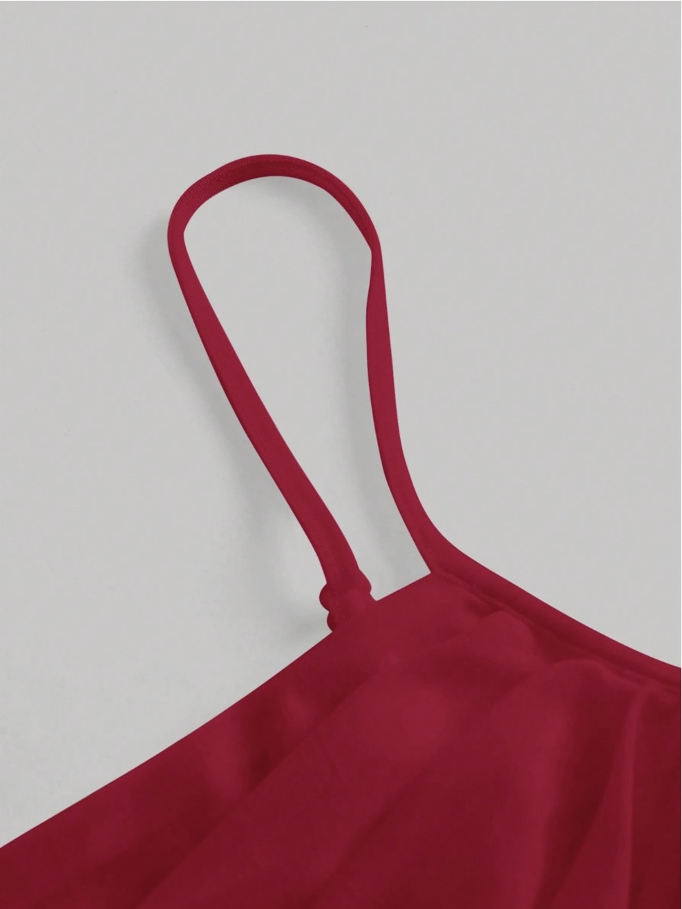 Trendy Solid Ruched Mesh Cami Top for Women – Asymmetrical Backless Bodycon Crop Top