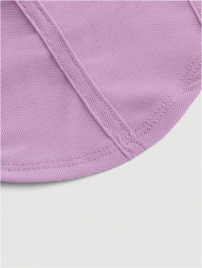 Trendy Solid Ruched Mesh Cami Top for Women – Asymmetrical Backless Bodycon Crop Top