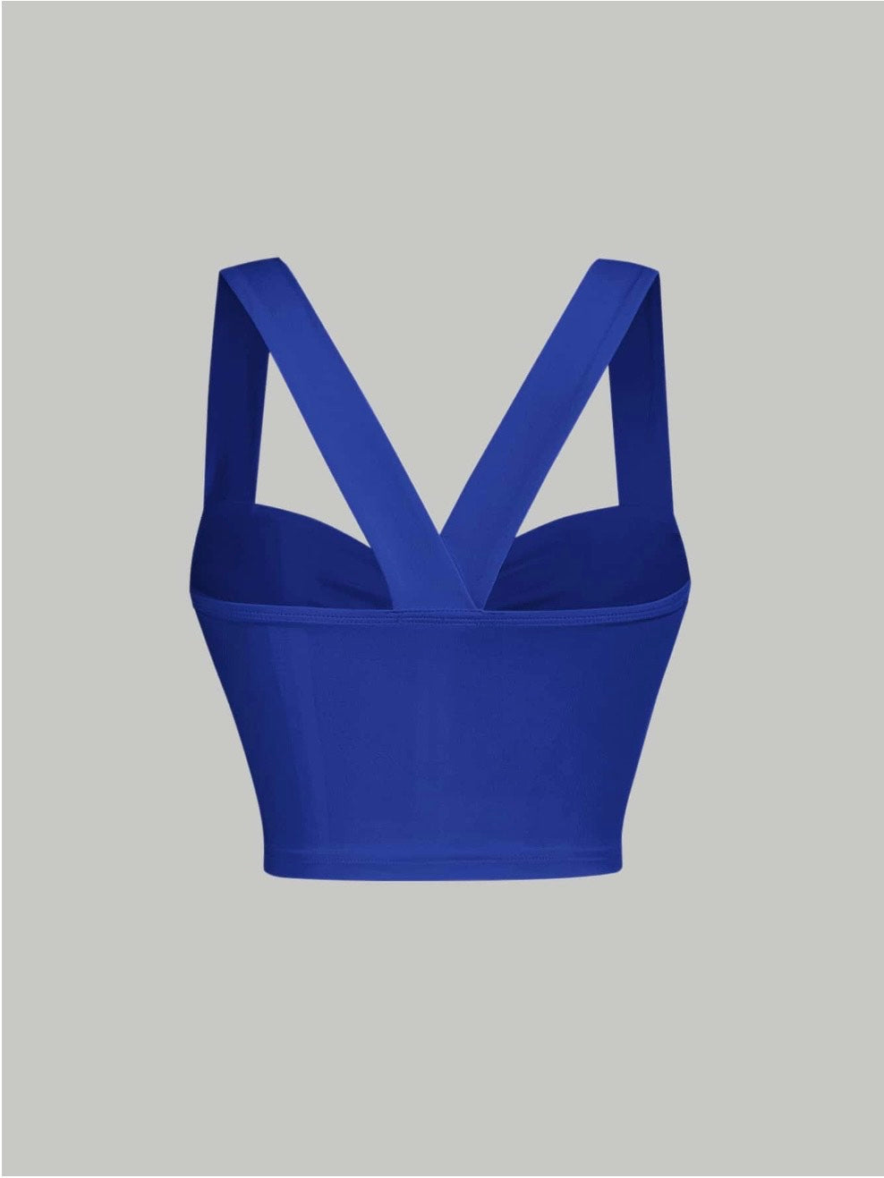 Twist Front Wide Strap Crop Top for Women | Crisscross Cami Summer Top – Stretch Knit Slim Fit