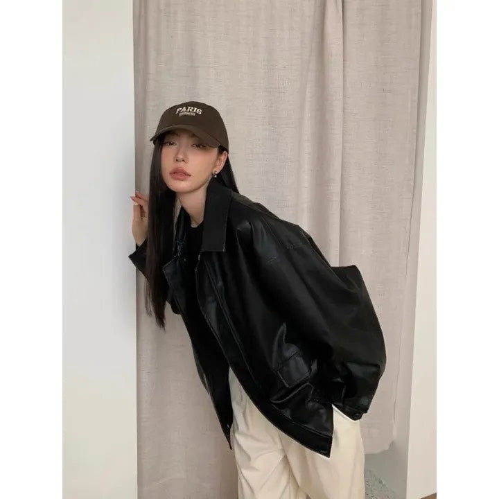 Unisex Faux Leather Jacket