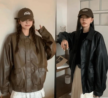 Unisex Faux Leather Jacket