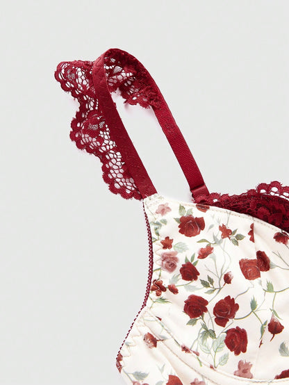 Floral Lace Cross-Strap Cami