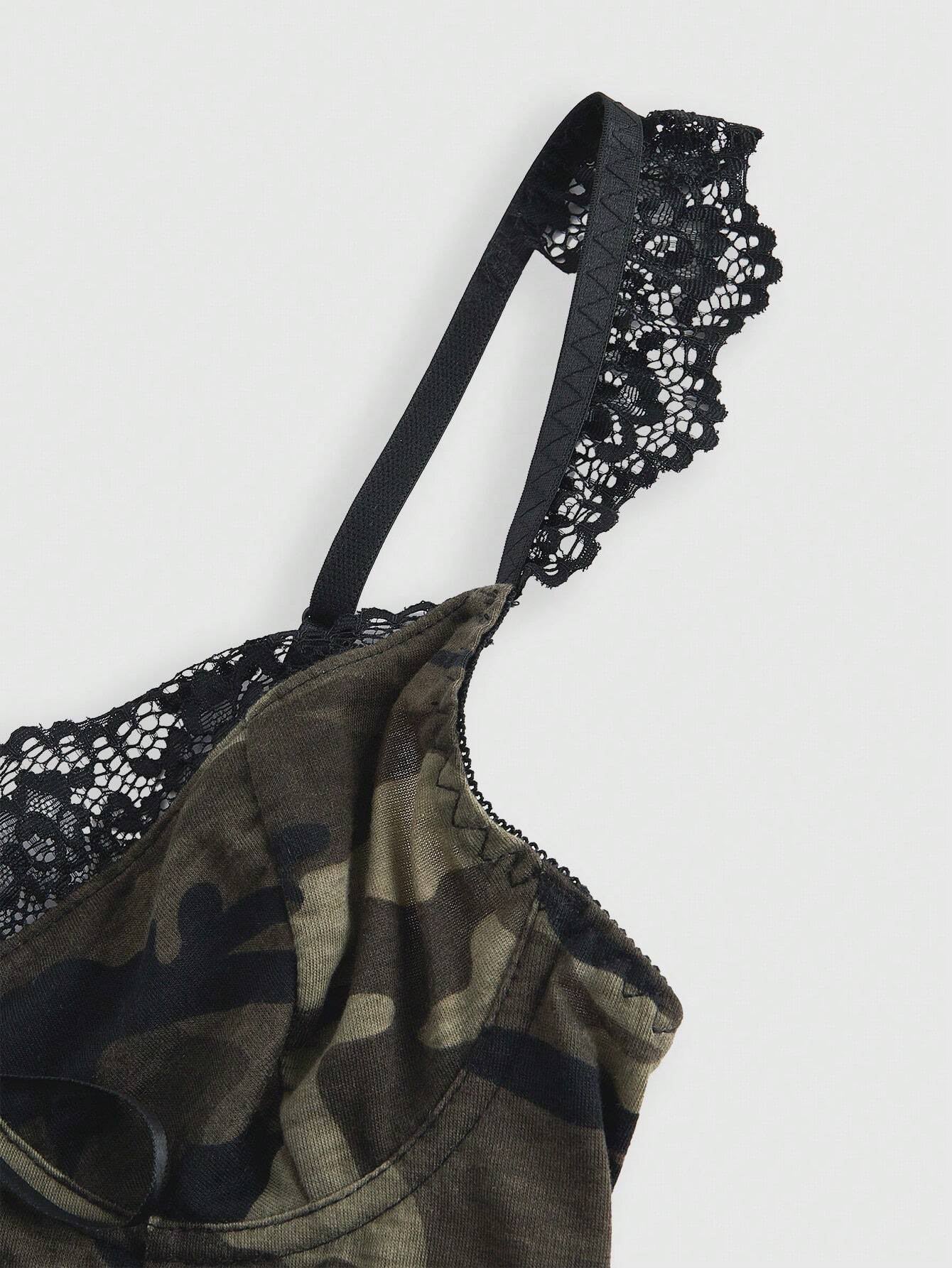 Floral Lace Cross-Strap Cami