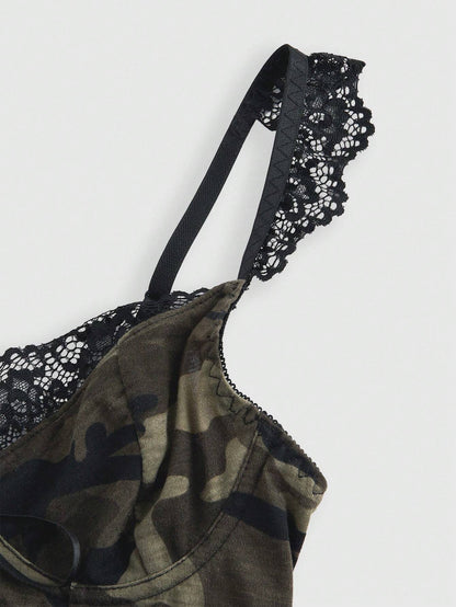 Floral Lace Cross-Strap Cami