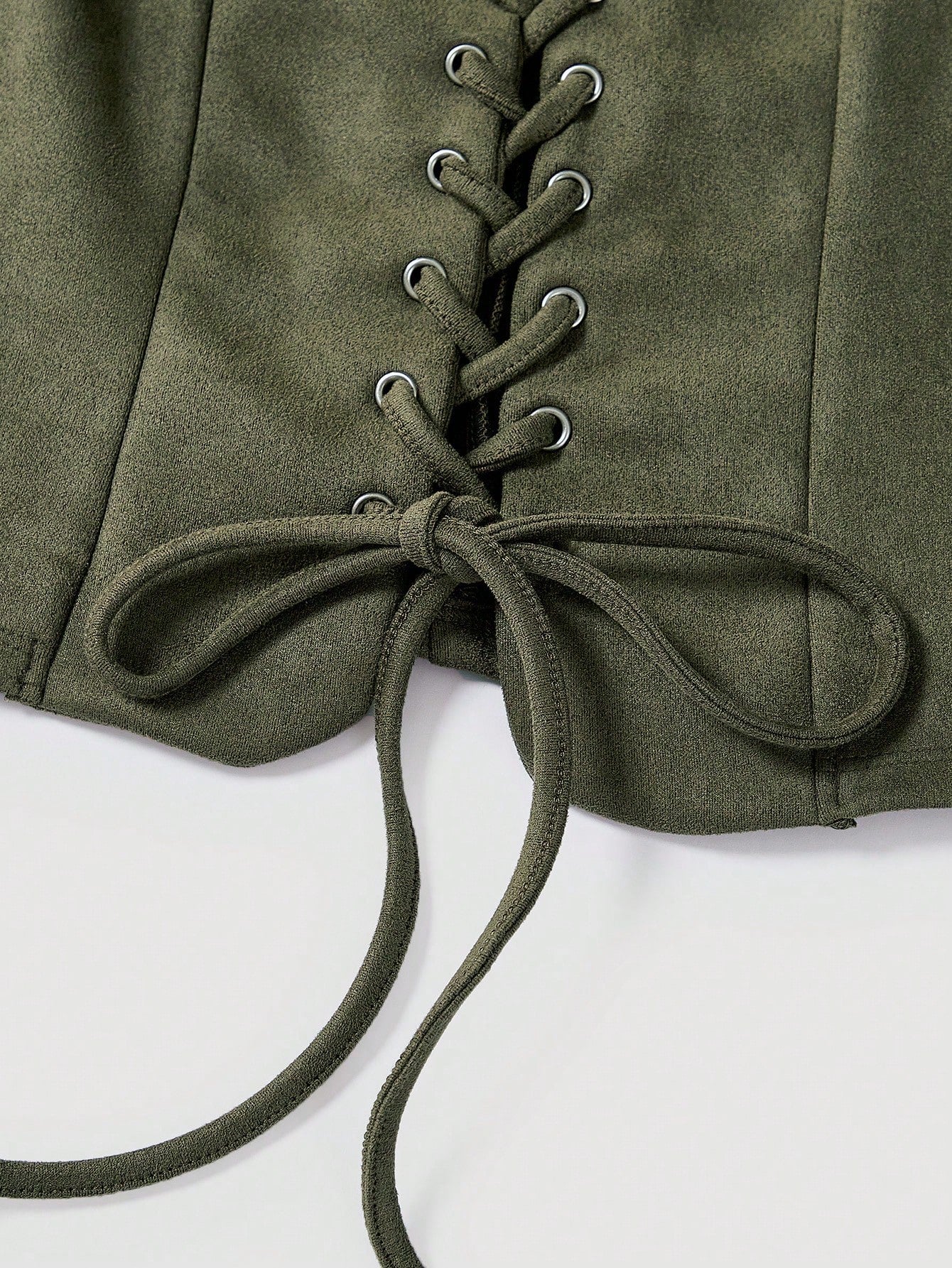 Lace-Up Front Crisscross Tank Top | Slim Fit Scoop & Square Neck Crop Top with Eyelet Detail