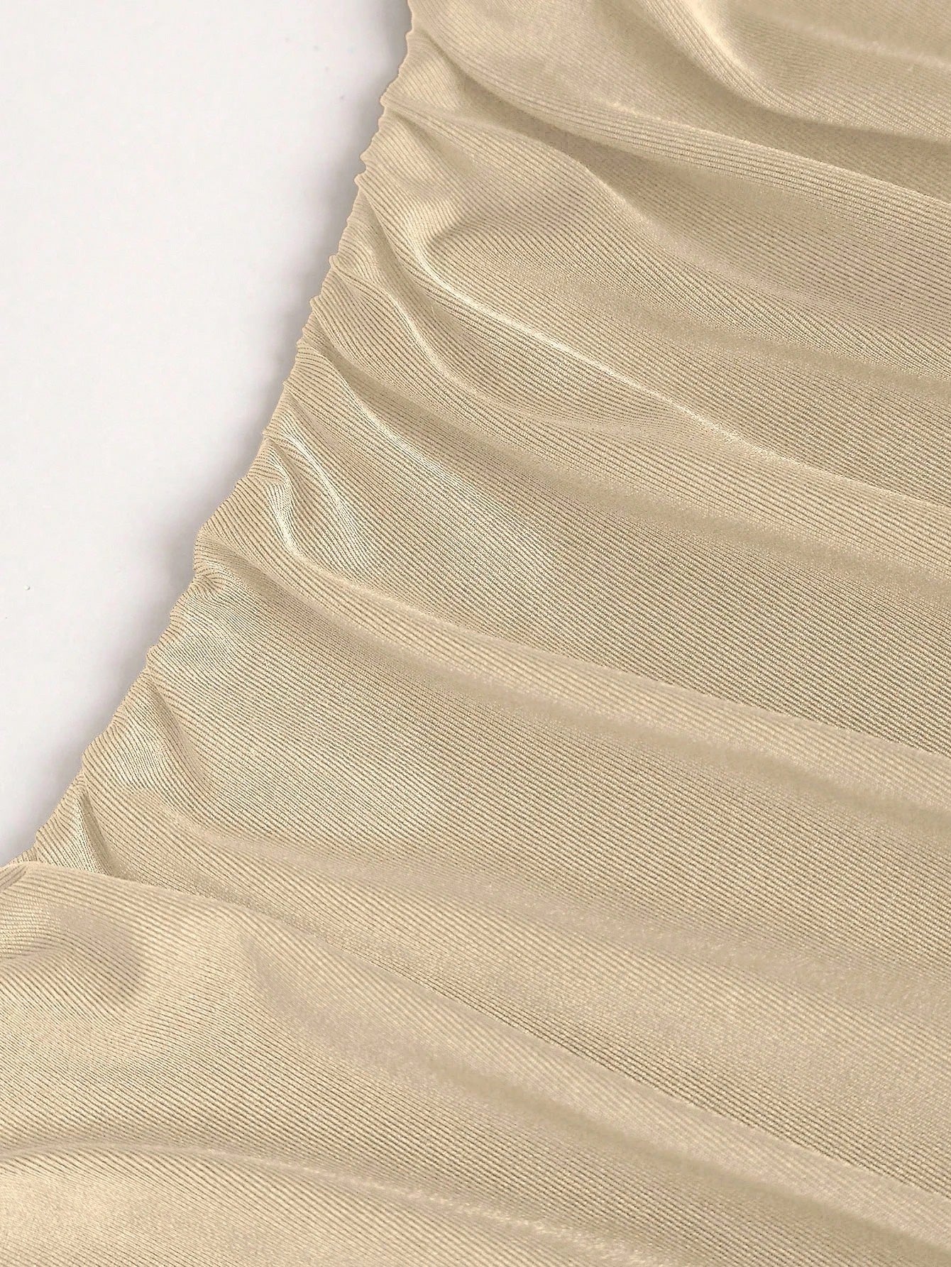 Khaki spaghetti strap belted long dress with a slim fit vintage silhouette and adjustable straps for women by Fashzeo.