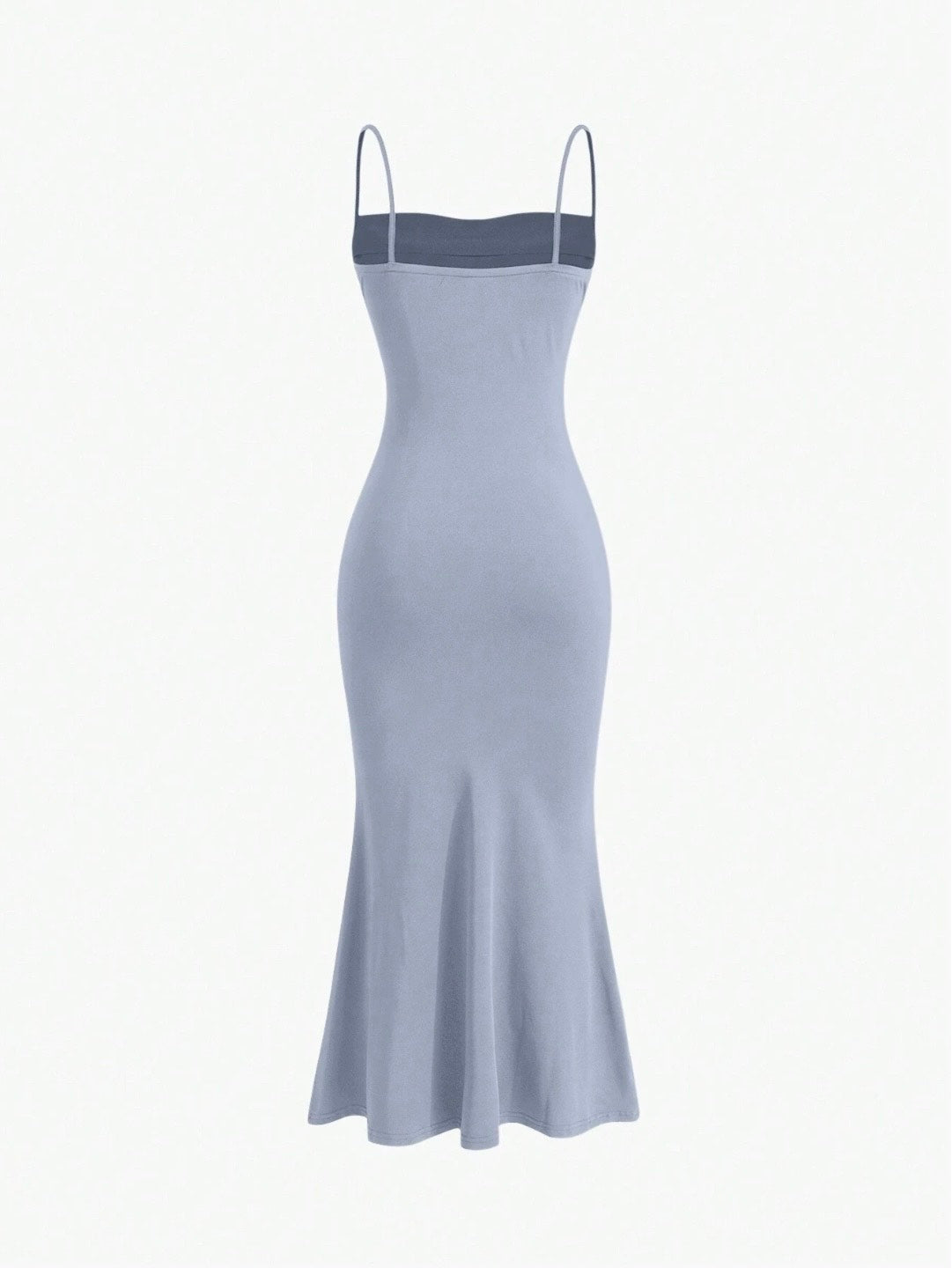 Elegant Pleated Mermaid Cami Maxi Dress – Ruched Backless Slip Dress for Evening & Parties