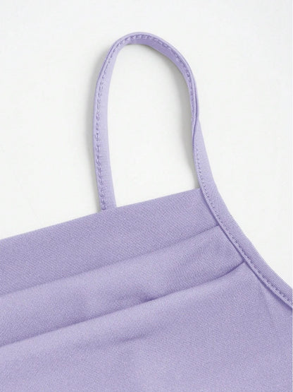 Elegant Pleated Mermaid Cami Maxi Dress – Ruched Backless Slip Dress for Evening & Parties