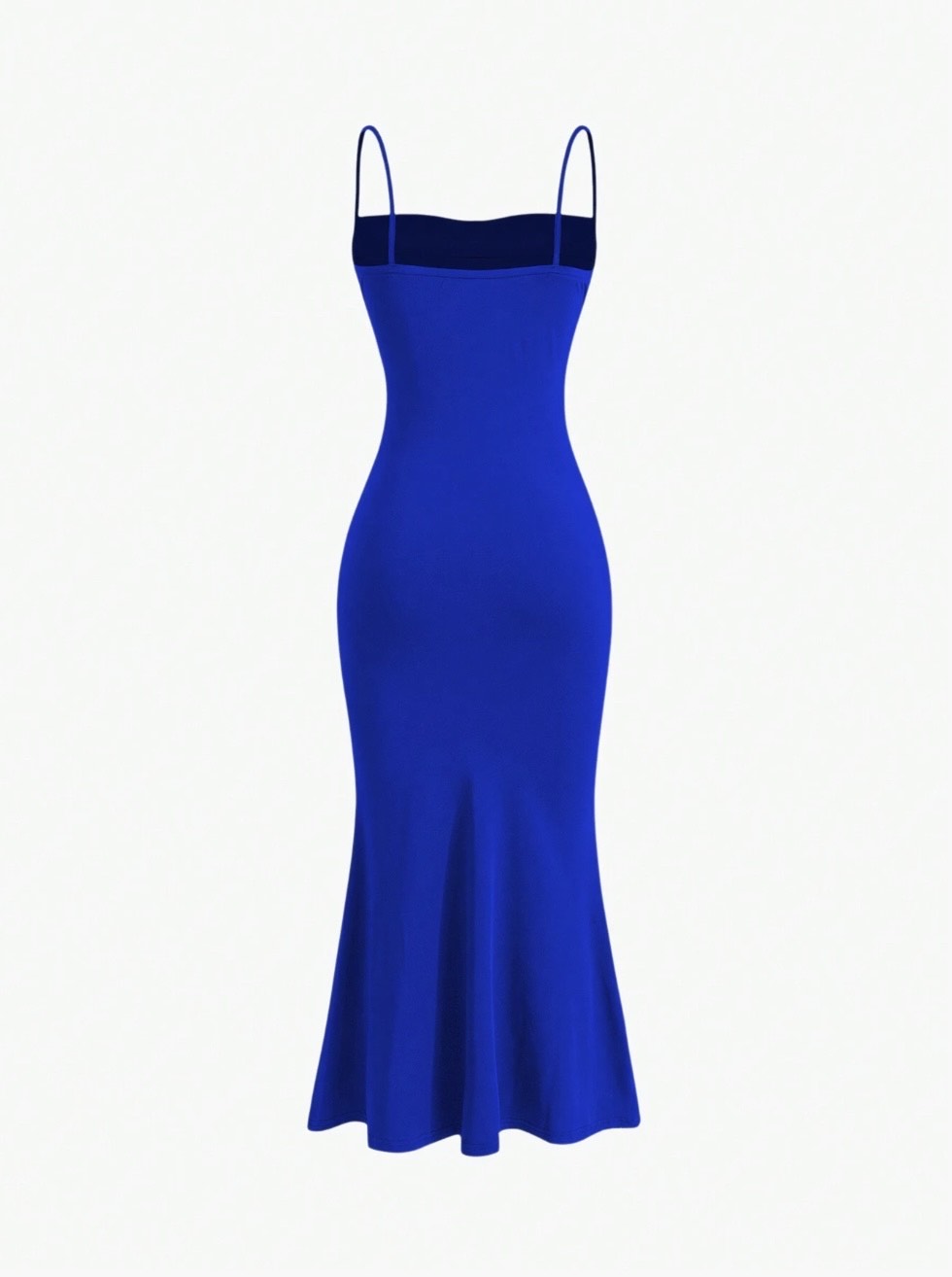 Elegant Pleated Mermaid Cami Maxi Dress – Ruched Backless Slip Dress for Evening & Parties