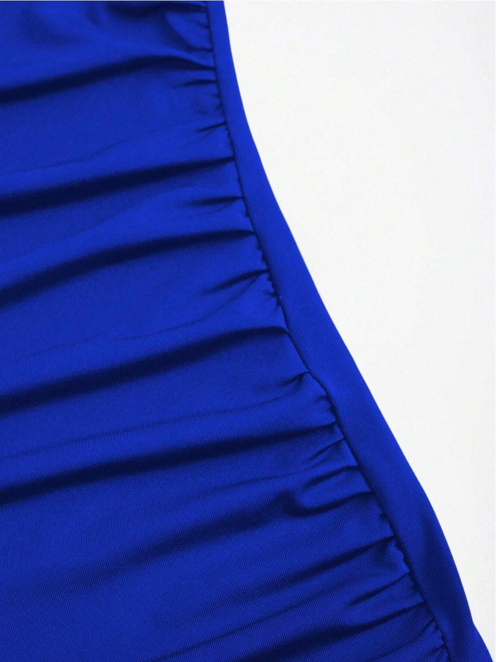 Elegant Pleated Mermaid Cami Maxi Dress – Ruched Backless Slip Dress for Evening & Parties