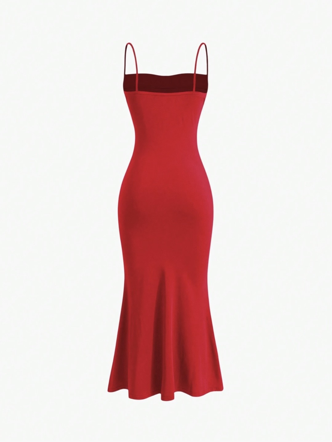 Elegant Pleated Mermaid Cami Maxi Dress – Ruched Backless Slip Dress for Evening & Parties