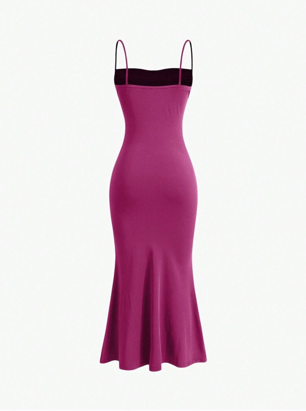 Elegant Pleated Mermaid Cami Maxi Dress – Ruched Backless Slip Dress for Evening & Parties