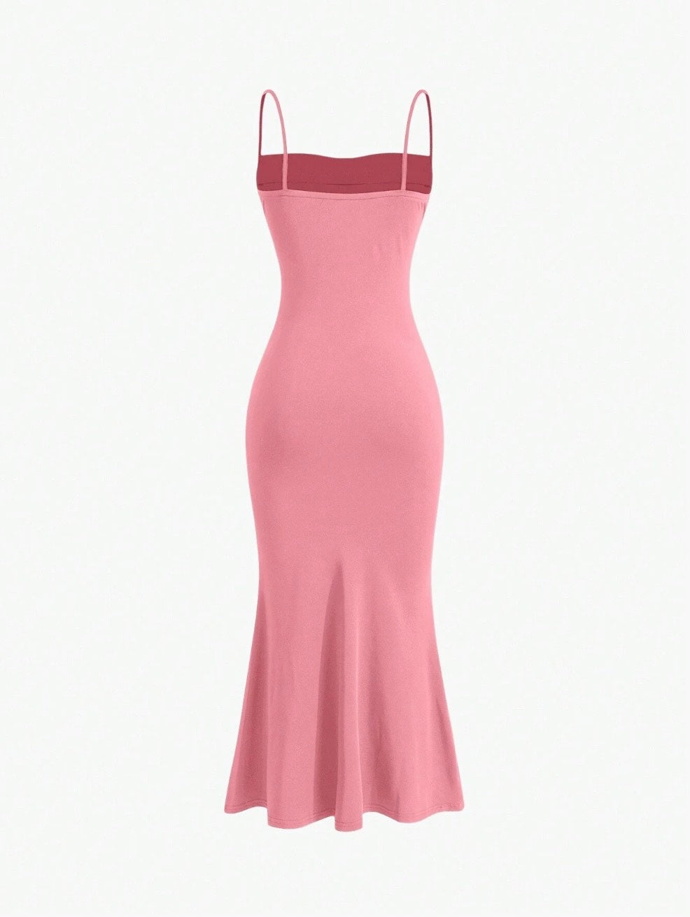 Elegant Pleated Mermaid Cami Maxi Dress – Ruched Backless Slip Dress for Evening & Parties