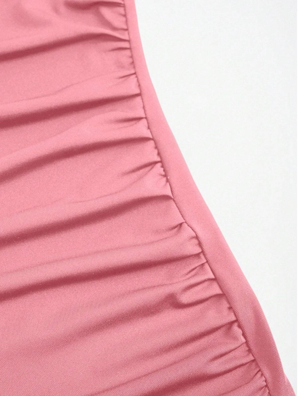 Elegant Pleated Mermaid Cami Maxi Dress – Ruched Backless Slip Dress for Evening & Parties