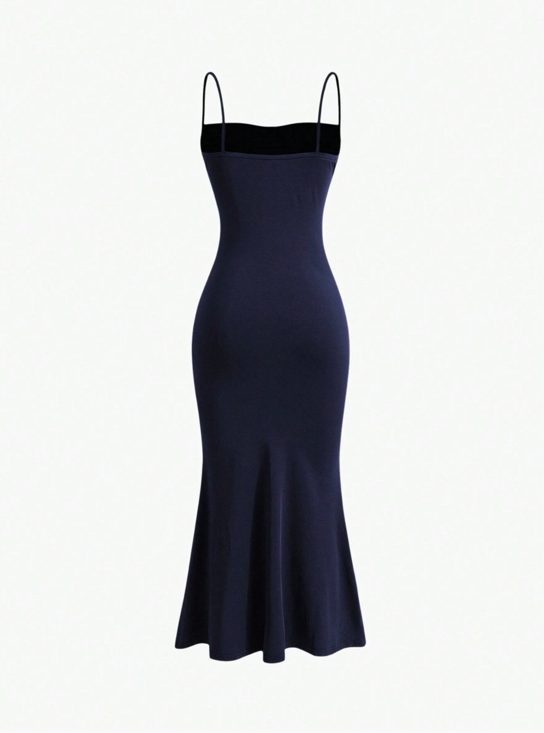 Elegant Pleated Mermaid Cami Maxi Dress – Ruched Backless Slip Dress for Evening & Parties