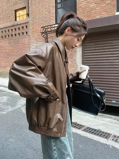Unisex Faux Leather Jacket
