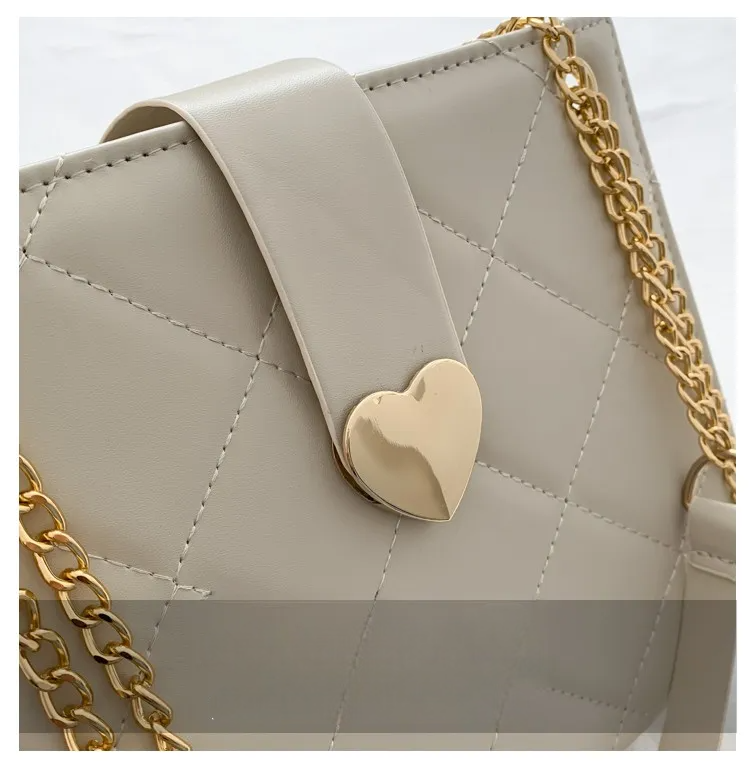 Soft PU Leather Shoulder Bag – Stylish Lock Handle, Solid Color, Casual Daily Tote