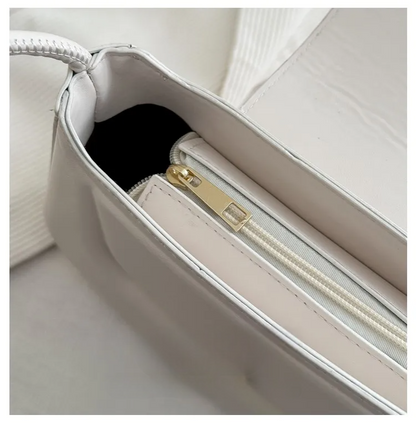 Women’s PU Leather Crossbody & Shoulder Bag – Aesthetic Solid Color Sling Purse for Everyday Use