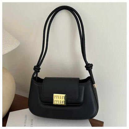 Women’s PU Leather Crossbody & Shoulder Bag – Aesthetic Solid Color Sling Purse for Everyday Use