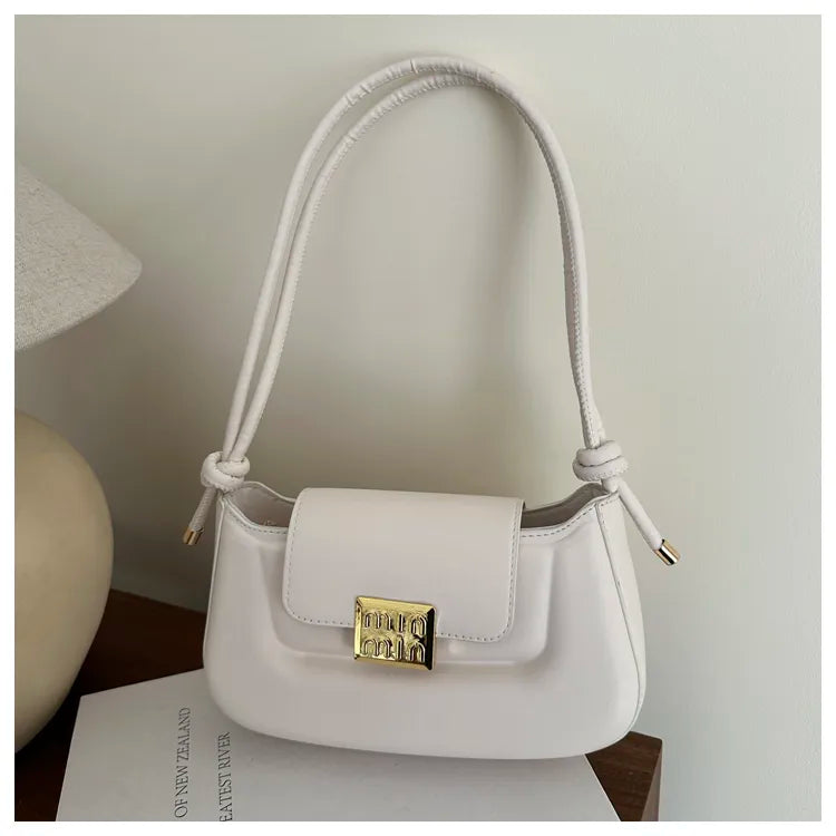 Women’s PU Leather Crossbody & Shoulder Bag – Aesthetic Solid Color Sling Purse for Everyday Use