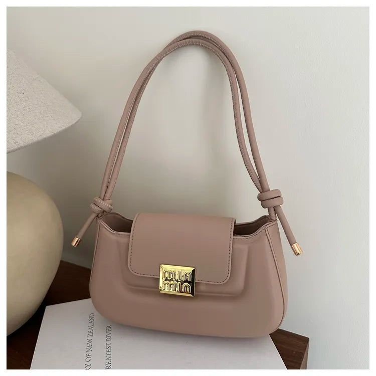 Women’s PU Leather Crossbody & Shoulder Bag – Aesthetic Solid Color Sling Purse for Everyday Use