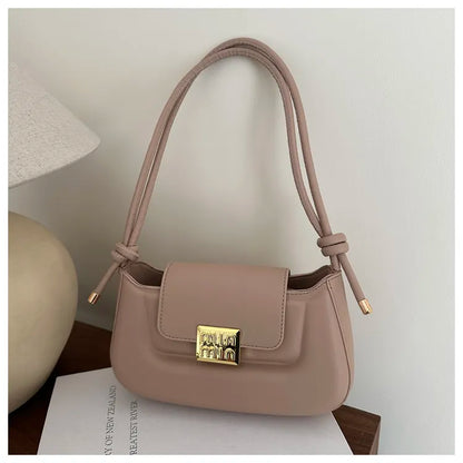 Women’s PU Leather Crossbody & Shoulder Bag – Aesthetic Solid Color Sling Purse for Everyday Use