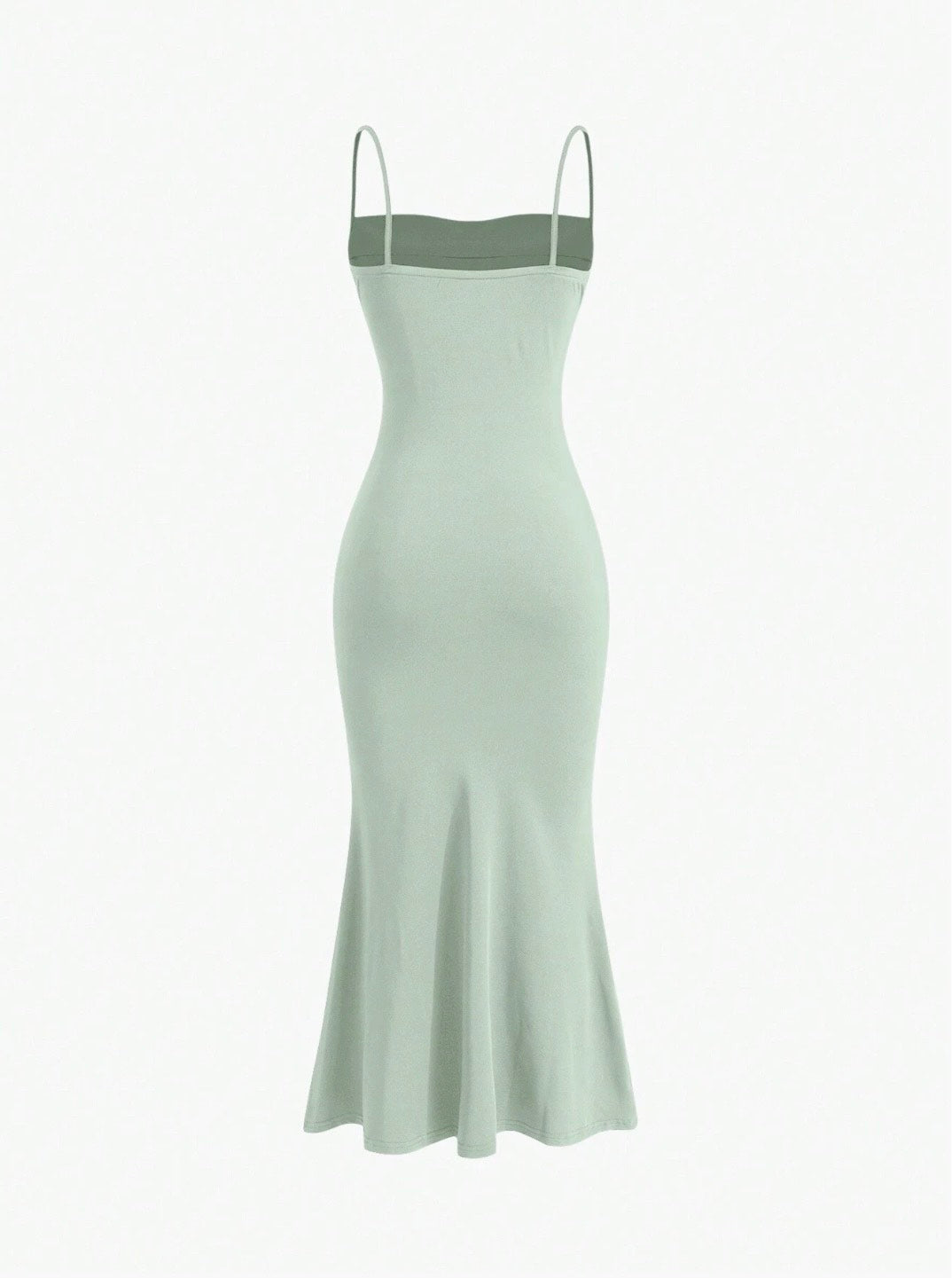Elegant Pleated Mermaid Cami Maxi Dress – Ruched Backless Slip Dress for Evening & Parties
