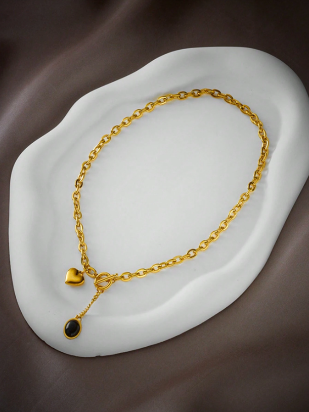 18K Gold Plated Heart Necklace