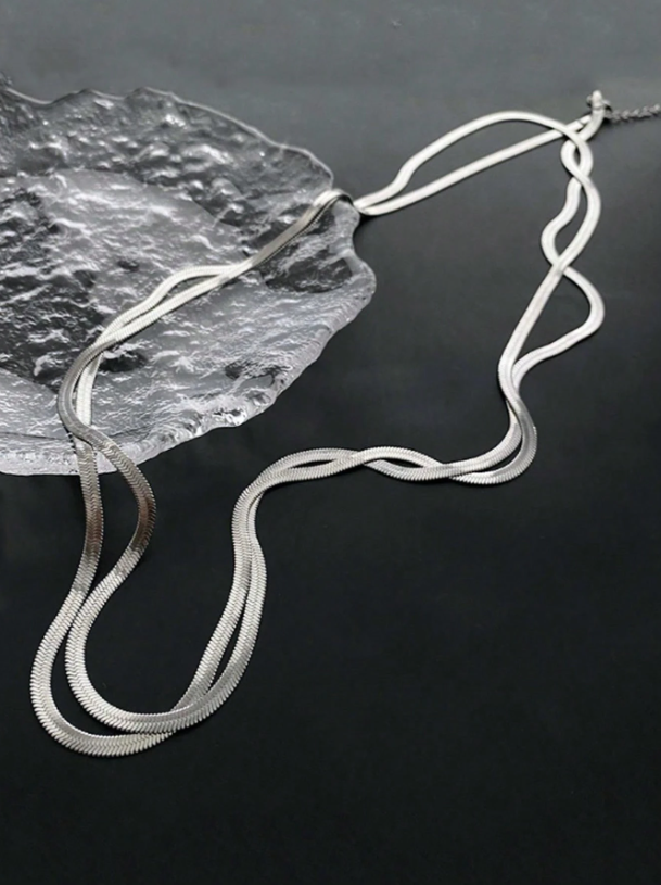 Multi-Layer Snake Bone Necklace