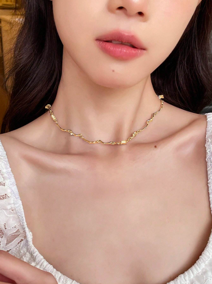 Elegant Rhinestone Choker Necklace for Women – Trendy Luxury Collar for Glam Looks