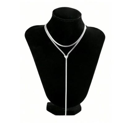 Snake Bone Layered Necklace Set