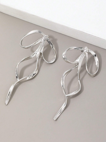 Cute Ribbon Bowknot Earrings – Romantic, Elegant & Trendy