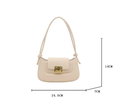 Women’s PU Leather Crossbody & Shoulder Bag – Aesthetic Solid Color Sling Purse for Everyday Use