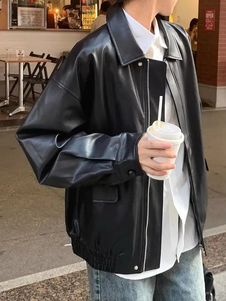 Unisex Faux Leather Jacket
