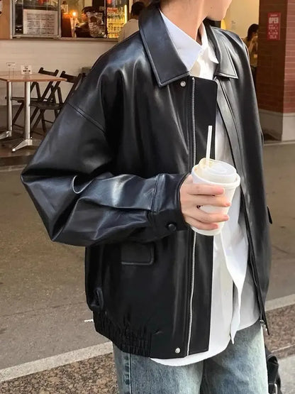 Unisex Faux Leather Jacket