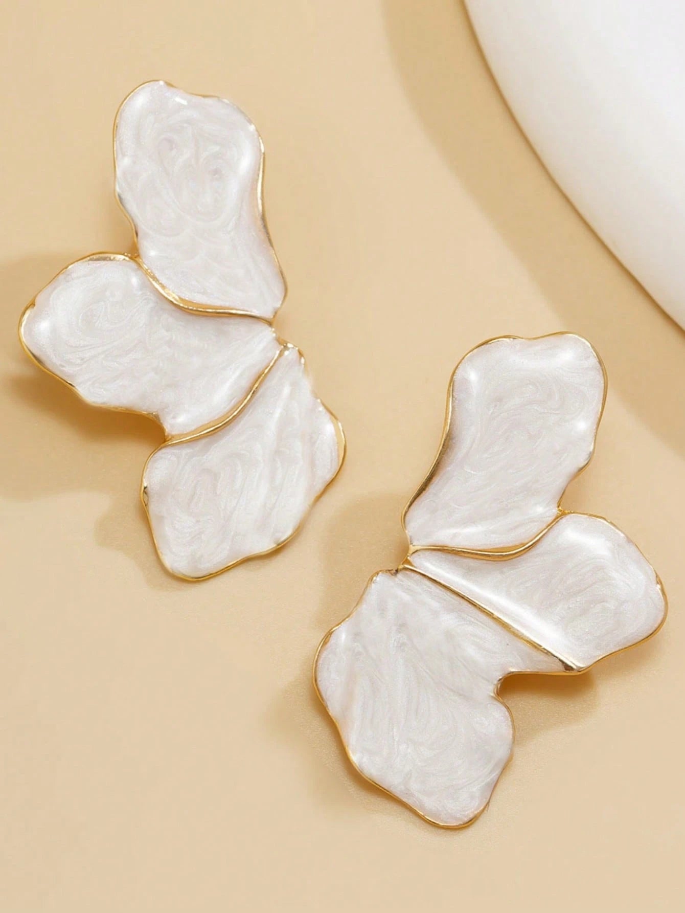 Trendy Metal Leaf Drop Earrings | Stylish Geometric Design for Daily & Party Wear