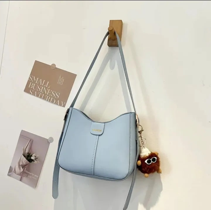 Shoulder Bag – Minimalist Spring Crossbody Purse in Aesthetic Pastel Colors