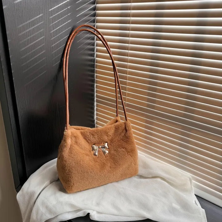Plush Shoulder Bag – Soft, Stylish & Cute Casual Handbag for Every Outfit