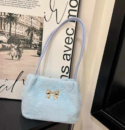 Plush Shoulder Bag – Soft, Stylish & Cute Casual Handbag for Every Outfit